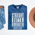 Straight Outta Kindergarten TShirt Graduation Tee Mineral Wash Tshirts Mineral Navy