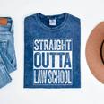 Straight Outta Law School Shirt Lawyer Graduation Mineral Wash Tshirts Mineral Navy