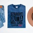 Straight Outta Middle School Graduation Shirt Class Of 2022 Mineral Wash Tshirts Mineral Navy