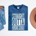 Straight Outta Nursing School Great Graduation Shirt Mineral Wash Tshirts Mineral Navy