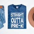 Straight Outta Pre-K Shirt Great Graduation Preschools Mineral Wash Tshirts Mineral Navy
