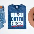 Straight Outta Preschool Class Of 2018 Graduation Shirt Mineral Wash Tshirts Mineral Navy