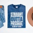 Straight Outta Preschool Graduate Class 2026 Graduation Mineral Wash Tshirts Mineral Navy