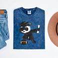 Student Graduation 2022 Panda Football Boys Girls Teenager Mineral Wash Tshirts Mineral Navy