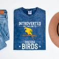 Sun Conure Introvert Parrot Bird Sun Conure Mineral Wash Tshirts Mineral Navy