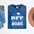 Super Proud Bff Of 2025 Graduate Senior Graduation Family Premium Mineral Wash Tshirts Mineral Navy