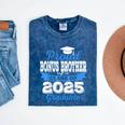 Super Proud Bonus Brother Of 2025 Graduate Graduation Family Mineral Wash Tshirts Mineral Navy
