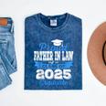 Super Proud Father In Law Of 2025 Graduate Graduation Family Mineral Wash Tshirts Mineral Navy