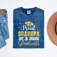 Super Proud Grandpa Of 2025 Graduate Graduation Family Mineral Wash Tshirts Mineral Navy