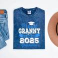 Super Proud Granny Of 2025 Graduate Senior Graduation Family Mineral Wash Tshirts Mineral Navy
