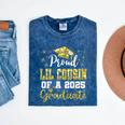 Super Proud Little Cousin Of 2025 Graduate Graduation Family Mineral Wash Tshirts Mineral Navy