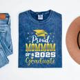 Super Proud Mommom Of 2025 Graduate Senior Graduation Family Premium Mineral Wash Tshirts Mineral Navy