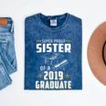 Super Proud Sister Of A 2019 Graduate Shirt Graduation Mineral Wash Tshirts Mineral Navy