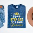 Super Proud Step Dad Of 2025 Graduate Graduation Family Mineral Wash Tshirts Mineral Navy