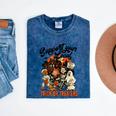 Support Your Local Trick Or Treaters Retro Spooky Nostalgia Mineral Wash Tshirts Mineral Navy