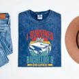 I Survived My Bachelor's Degree Party Bachelor Graduation Mineral Wash Tshirts Mineral Navy