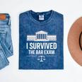 I Survived The Bar Exam Law School Lawyer Graduation Mineral Wash Tshirts Mineral Navy