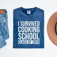 I Survived Cooking School Class Of 2018 Graduation Mineral Wash Tshirts Mineral Navy