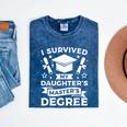 I Survived My Daughter's Master's Degree Graduation Mineral Wash Tshirts Mineral Navy