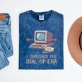 I Survived The Dial-Up Era Retro 90s Nostalgia Premium Tri-Blend Mineral Wash Tshirts Mineral Navy I Survived The Dial-Up Era Retro 90s Nostalgia Premium Tri-Blend Mineral Wash Tshirts Mineral Navy
