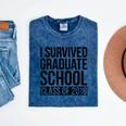 I Survived Graduate School Class Of 2018 Graduation Mineral Wash Tshirts Mineral Navy