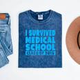 I Survived Medical School Class Of 2018 Graduation Mineral Wash Tshirts Mineral Navy