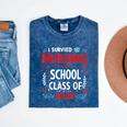 I Survived Nursing School Class Of 2025 Nurse Graduation Mineral Wash Tshirts Mineral Navy