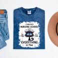 I Survived Nursing School Graduation 2025 Mineral Wash Tshirts Mineral Navy