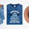 I Survived My Son's High School Graduation Shirt Graduate Mineral Wash Tshirts Mineral Navy