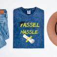 Tassel Worth The Hassle 2018 Graduation Quote Ylw Mineral Wash Tshirts Mineral Navy