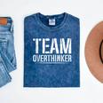 Team Overthinker Introvert Mineral Wash Tshirts Mineral Navy
