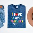Teens Graduation I Heart My Teacher I Love My Teachers Mineral Wash Tshirts Mineral Navy