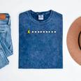 Thanksgiving Fun Nostalgia Pixels Shopping Therapy Mineral Wash Tshirts Mineral Navy