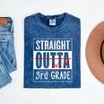 Third Grade Graduation Shirt Straight Outta 3rd Grade Mineral Wash Tshirts Mineral Navy