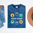 Throwback Thursday Never Forget Nostalgia 80's Retro Premium Tri-Blend T-Shirt Mineral Wash Tshirts Mineral Navy