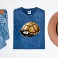 Timid Turtle Cute Introvert Misanthropic Antisocial Mineral Wash Tshirts Mineral Navy