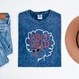 Historical College Graduation HBCU Grad Black Queen Mineral Wash Tshirts Mineral Navy