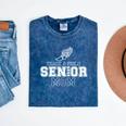 Track & Field Senior Mom 2025 Graduation Year Mineral Wash Tshirts Mineral Navy