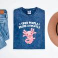 I Tried People I Prefer Axolotl Salamander Introvert Mineral Wash Tshirts Mineral Navy I Tried People I Prefer Axolotl Salamander Introvert Mineral Wash Tshirts Mineral Navy