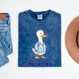 Trust Me I'm a Ducktor Doctor Sayings Graduation Mineral Wash Tshirts Mineral Navy