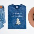 I Used To Be Somebody Nostalgia Halloween Spooky Season Premium Tri-Blend Mineral Wash Tshirts Mineral Navy