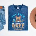 Vet Tech Veterinary Technician Graduation Ruff Idea Mineral Wash Tshirts Mineral Navy
