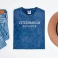 Veterinarian 2018 Graduation Mineral Wash Tshirts Mineral Navy
