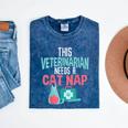 Veterinarian Graduation T-Shirt Men Women Humor Mineral Wash Tshirts Mineral Navy