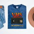 VHS Tape Nostalgia Old School Technology Humor Premium Mineral Wash Tshirts Mineral Navy VHS Tape Nostalgia Old School Technology Humor Premium Mineral Wash Tshirts Mineral Navy