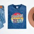 Vintage 1970 Retro Style 70's Born Nostalgia Vibe Birthday Premium Tri-Blend Mineral Wash Tshirts Mineral Navy