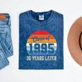 Vintage Class Of 1995 30 Years Later Reunion 30th Graduation Mineral Wash Tshirts Mineral Navy
