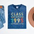 Vintage Class Of 1995 30th Reunion Alumni Graduation Party Mineral Wash Tshirts Mineral Navy
