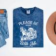 Vintage Horse Please Be Patient With Me I'm From The 1900s Premium Mineral Wash Tshirts Mineral Navy
