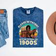Vintage Please Be Patient I'm From The 1900s Men Women Mineral Wash Tshirts Mineral Navy